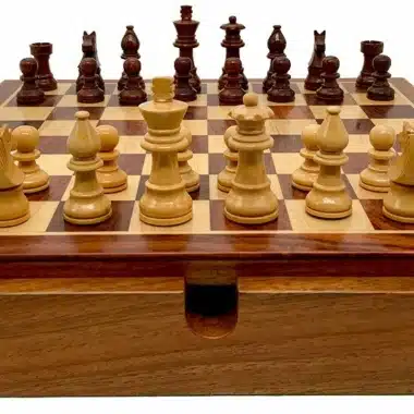 Ensemble Magnétique de Voyage avec Compartiment Rangement en Bois – Image 3