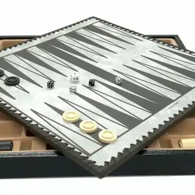 Ensemble Viking II Echiquier Coffret en  Similicuir et Jeu d'Echecs Peint à la Main – Image 14