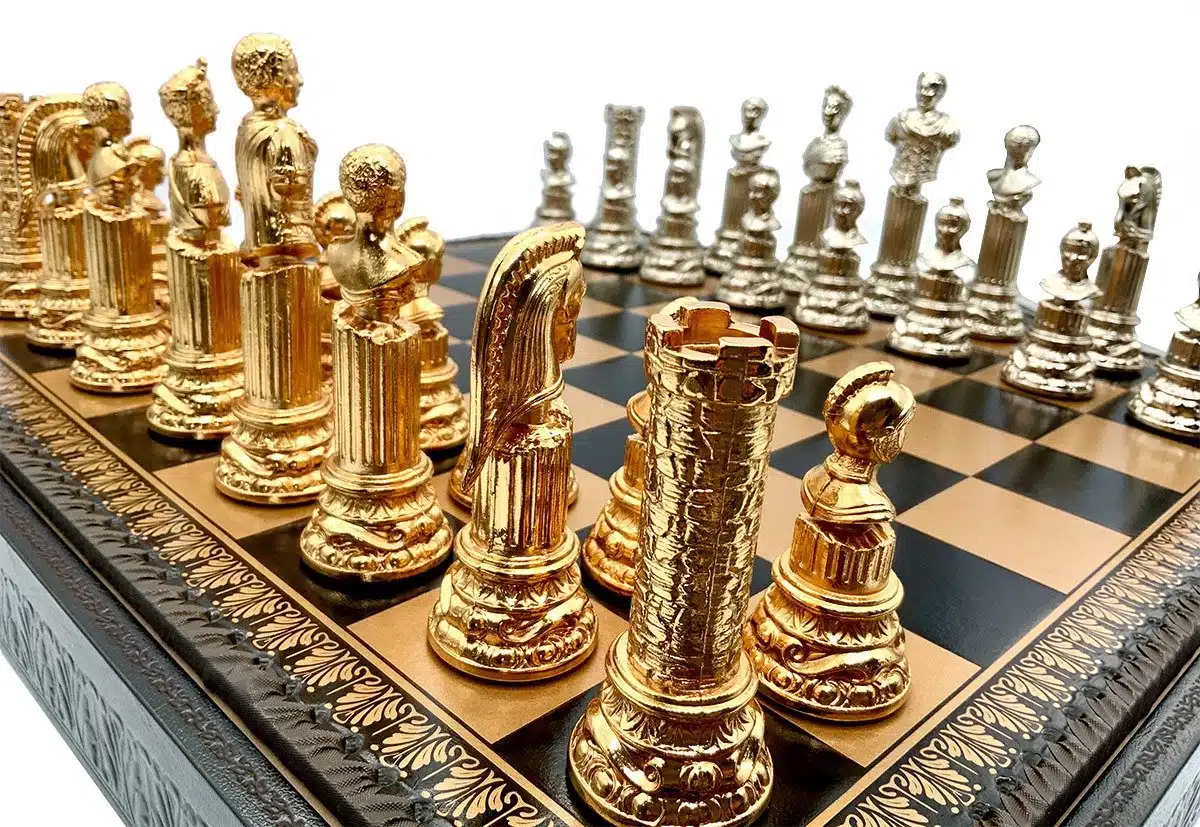Ensemble Empire Romain VI Echiquier avec Rangement et Jeu d'Echecs – Image 3