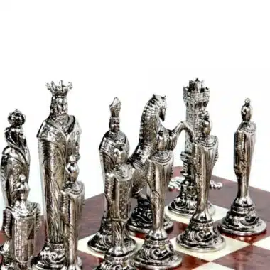 Ensemble Florentine Renaissance III et Echiquier sur Pied Tiroir de Rangement – Image 4
