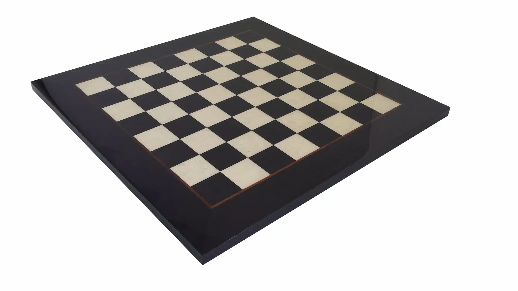 Ensemble Mort-Vivant IV Echiquier en Bois d'Erable Noir et Jeu d'Echecs en Résine Peint à la Main – Image 15