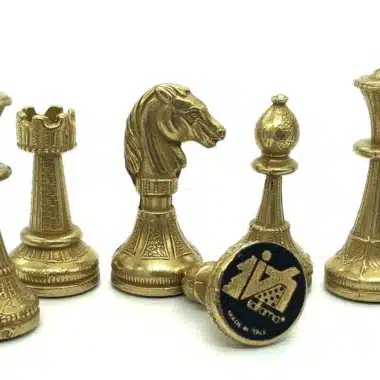 Ensemble Mignon Flower X Echiquier en Bois et Jeu d'Echecs en Métal – Image 6