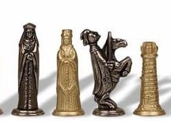 Jeu d'Echecs en Métal Médiéval