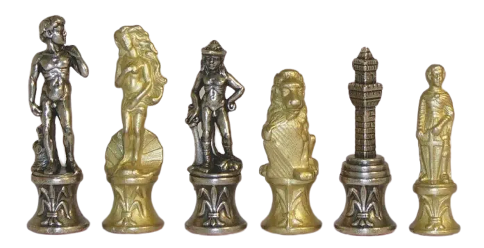 Jeu d'Echecs en Métal Florentine