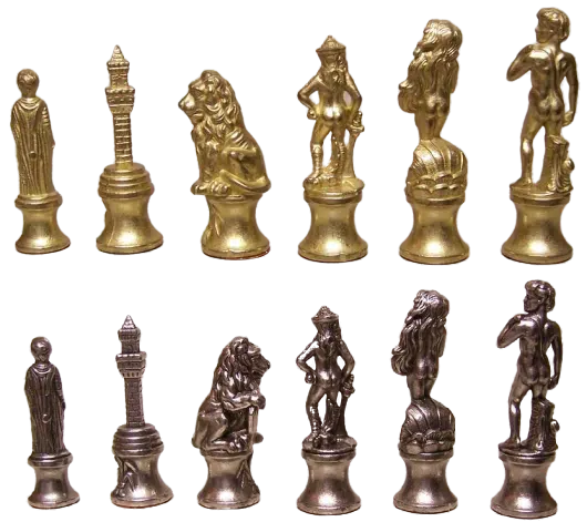 Jeu d'Echecs en Métal Florentine – Image 2