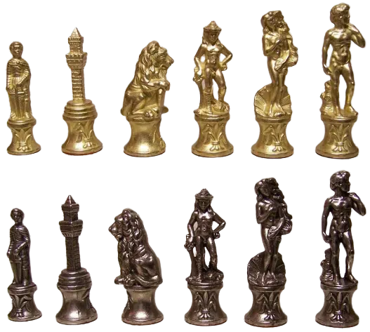 Jeu d'Echecs en Métal Florentine – Image 3