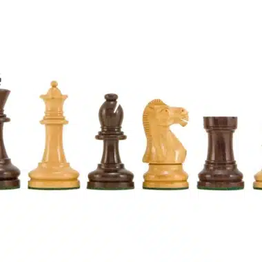 Jeu d'échecs Staunton Supreme IV en bois de rose, pièces alignées de face