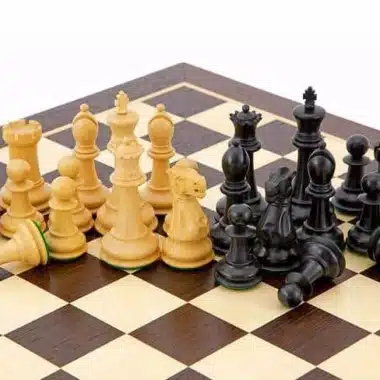 Ensemble "Victoria" Echiquier, Jeu d'Echec en Bois