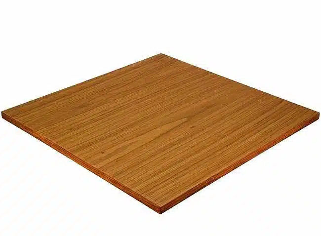 Coffret de rangement en bois de rose doré, vue du couvercle fermé
