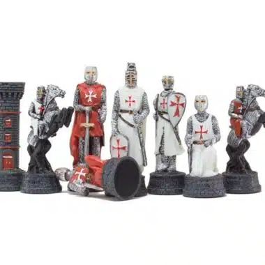 Jeu d'Echecs en Résine "L'Ordre des Templiers"
