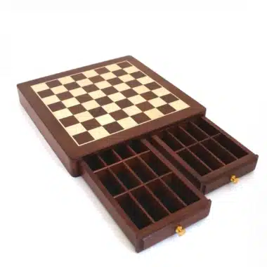 Romains vs Barbares V Echiquier avec Deux Tiroirs de Rangement et Jeu d'Echecs en Métal – Image 8