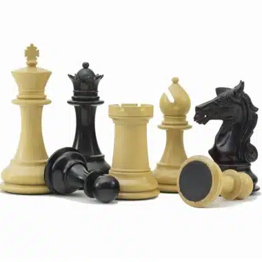 Jeu d'Échecs série Columbus en Bois d'Ébène et Bois de Buis