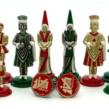 Jeu d'Échecs Camelot - Échiquier en Similicuir avec Rangement & Pièces en Métal – Image 6
