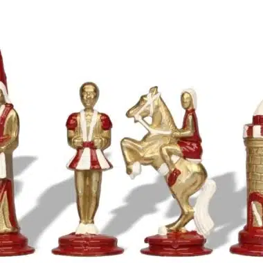 Jeu d'Échecs Camelot - Échiquier en Similicuir avec Rangement & Pièces en Métal – Image 8