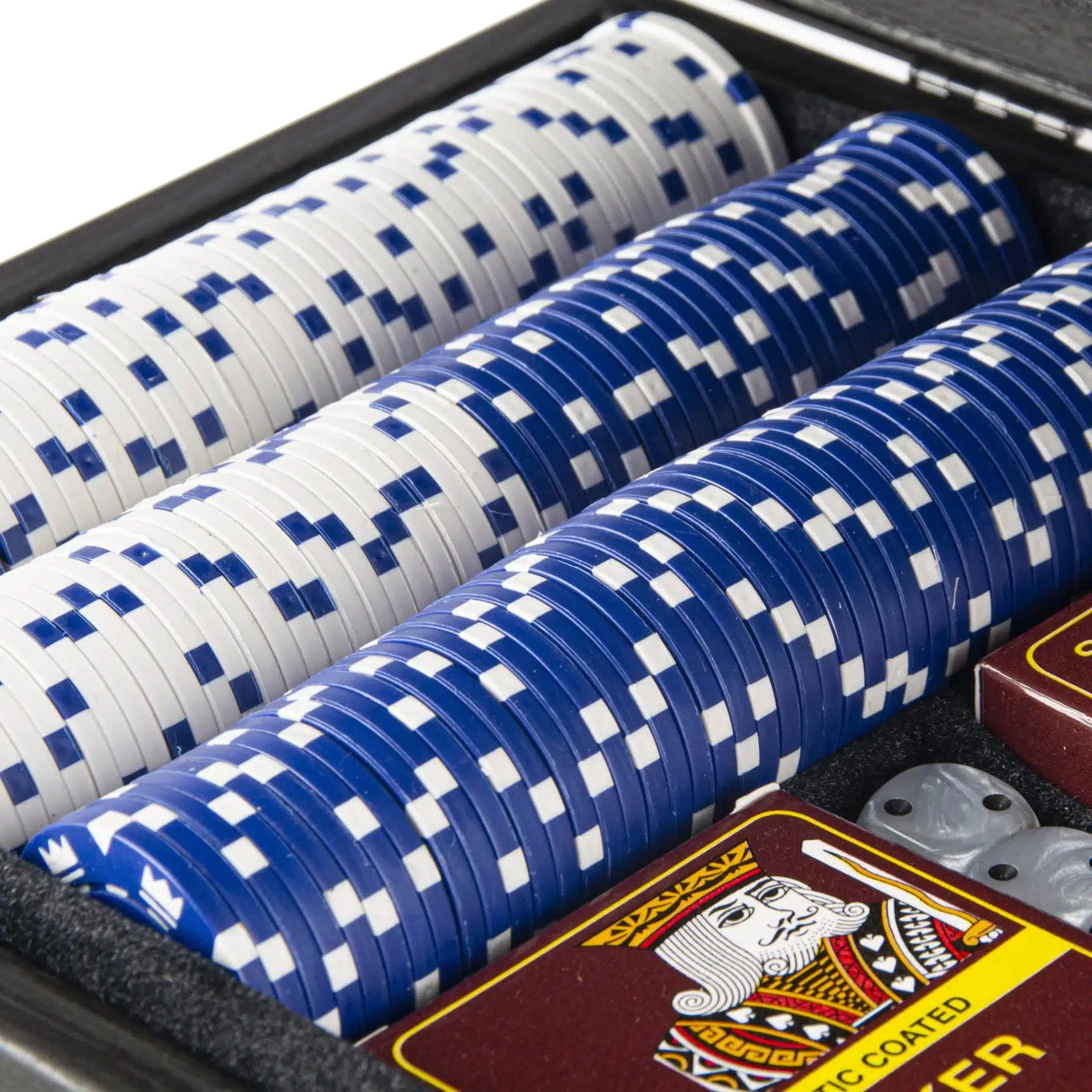 Ensemble de Poker 300 Jetons - Coffret en Bois Noir – Image 3