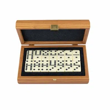 Alternative view of Set de Domino - Coffret en Bois de Loupe de Lupo