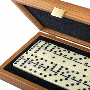 Set de Domino - Coffret en Bois de Loupe de Lupo – Image 3
