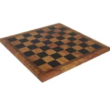 Jeu d'Echecs Classique - Échiquier en Similicuir et Pièces d'Echecs en Bois & Coffret de Rangement en Bois – Image 5