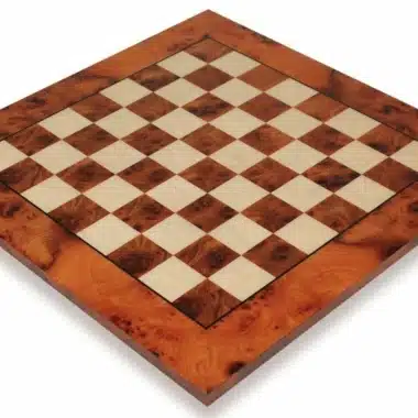 Petit Jeu d'Echecs Mignon Flower - Échiquier en Bois de Bruyère et d'Orme et Pièces d'Echecs en Métal – Image 9