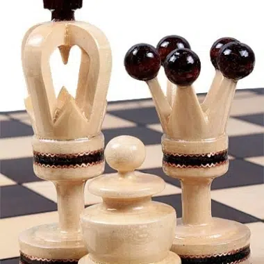 Echiquier et Pieces Echecs en Bois Pliant – Image 6