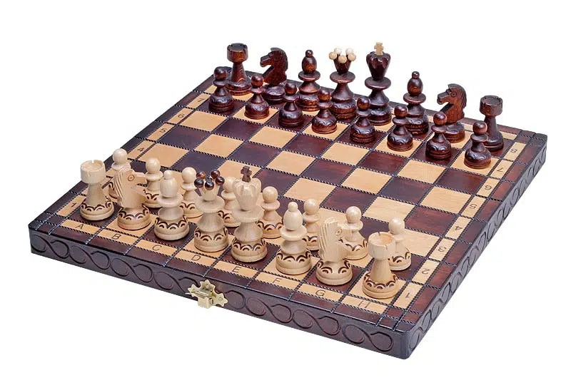 Jeu d'Echecs Pliable en Bois
