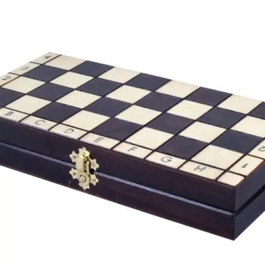 Petites Pieces Echecs en Bois et Plateau de Jeu en Bois Alphanumerique et Pliant – Image 7