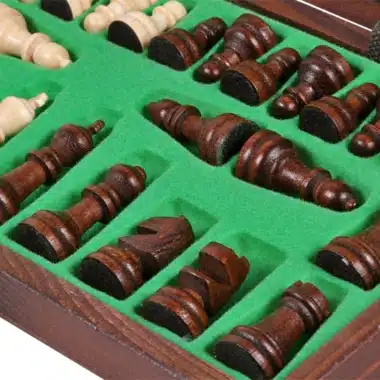 Jeu d'Echecs Etudiant en Bois avec Rangement – Image 8