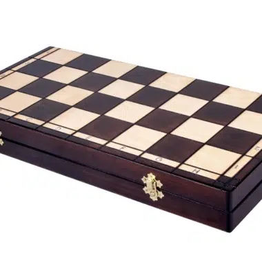 Grand Echiquier Pliable et Pieces Echecs Decoratives en Bois avec Rangement – Image 9