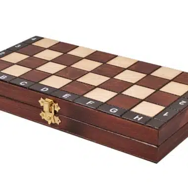 Jeu d'Echecs Etudiant en Bois avec Rangement – Image 9