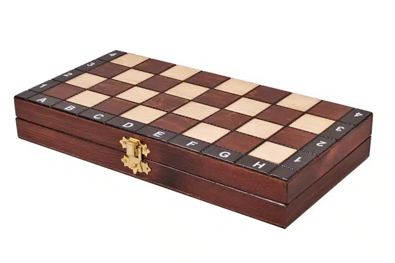 Jeu d'Echecs Etudiant en Bois avec Rangement – Image 9