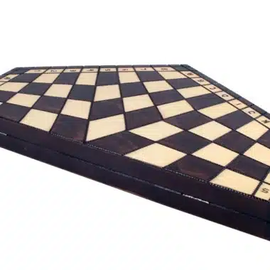 Jeu d'Echecs Trois Joueurs en Bois – Image 9