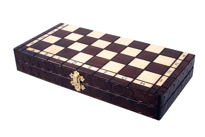 Pieces Echecs et Plateau de Jeu en Bois Pliable – Image 5