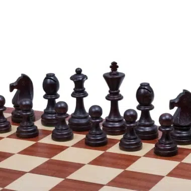 Jeu d'Echecs et Echiquier Pliable en Bois avec Rangement – Image 3