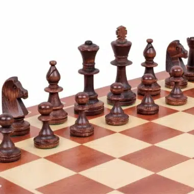 Echiquier et Jeu d'Echecs en Bois avec Rangement – Image 3