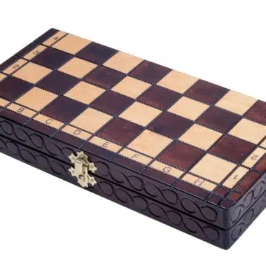 Jeu d'Echecs Pliable en Bois – Image 8