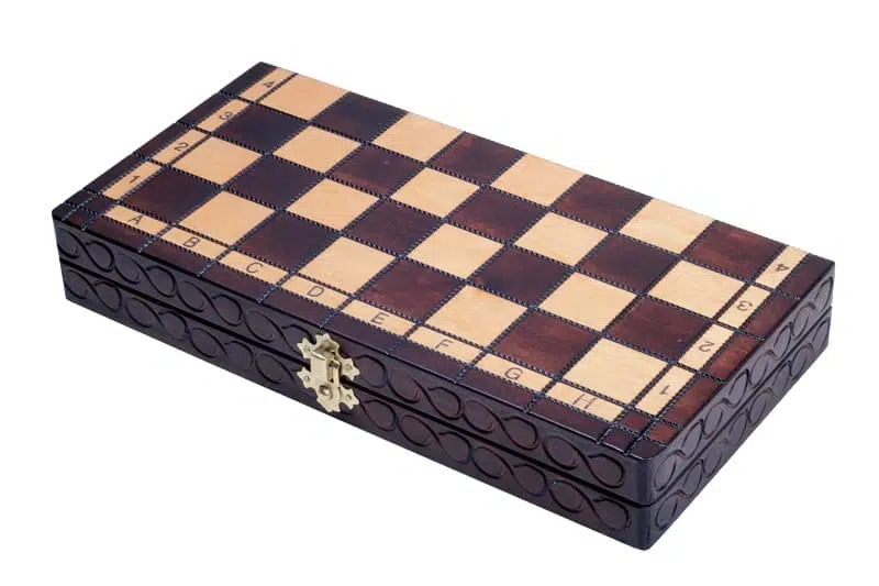 Jeu d'Echecs Pliable en Bois – Image 8