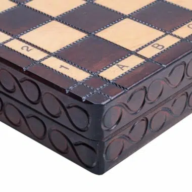 Jeu d'Echecs Pliable en Bois – Image 9