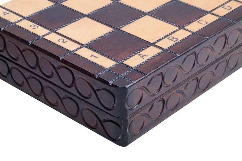 Jeu d'Echecs Pliable en Bois – Image 9