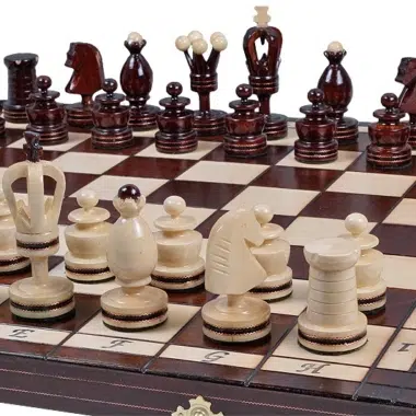 Echiquier et Pieces Echecs en Bois Pliant – Image 5