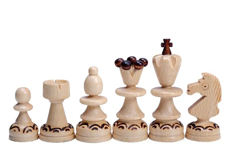 Jeu d'Echecs Pliable en Bois – Image 7