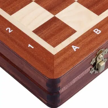 Pieces Echecs et Plateau de jeu Pliable en Bois – Image 7