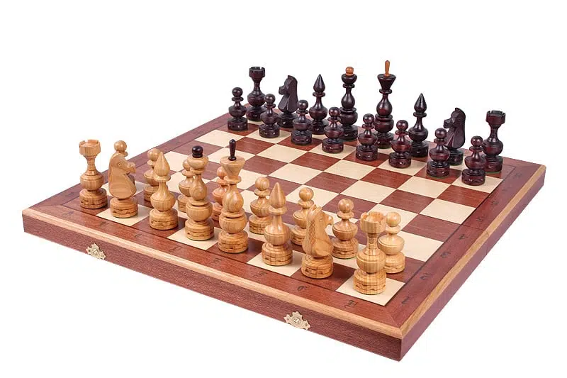 Grand Jeu d'Echecs Pliable avec Rangement