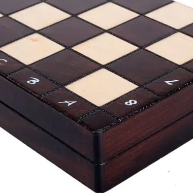 Jeu d'Echecs de Voyage en Bois Pliable – Image 6