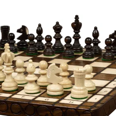 Jeu d'Echecs en Bois Pliant avec Rangement – Image 5
