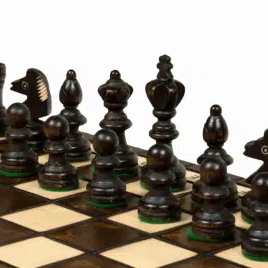Jeu d'Echecs en Bois Pliant avec Rangement – Image 3