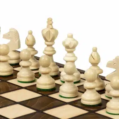 Jeu d'Echecs en Bois Pliant avec Rangement – Image 4