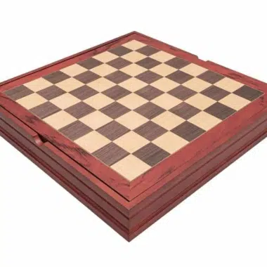 Pieces d Echecs Egypte et Echiquier en Bois avec Rangement – Image 7