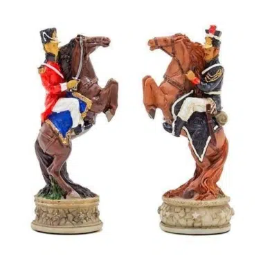 Ensemble Jeu d'Échecs Bataille de Waterloo et Échiquier en Bois – Image 7