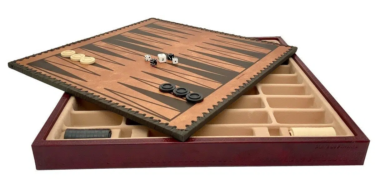 Ensemble Jeu d'Échecs Napoléon et Échiquier en Similicuir avec Compartiments de Rangement – Image 7