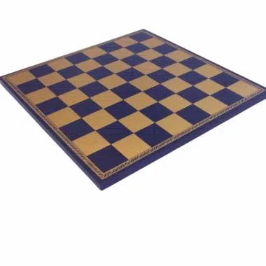 Ensemble Jeu d'Échecs Roi Arthur en Résine et Échiquier en Similicuir Bleu – Image 7